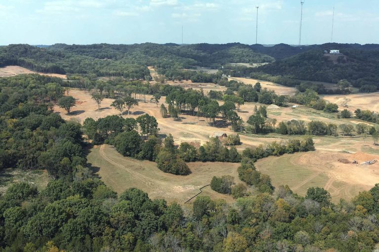 Wide shot of the Bounty Club Golf Course, showcasing its scenic design and layout